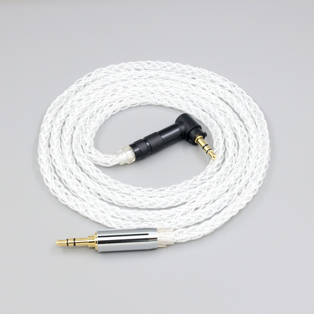 8 Core 99% 7n Pure Silver Palladium Earphone Headphone Cable For Fostex T50RP Mk3 T40RP Mk2 T20RP Mk2 Dekoni Audio