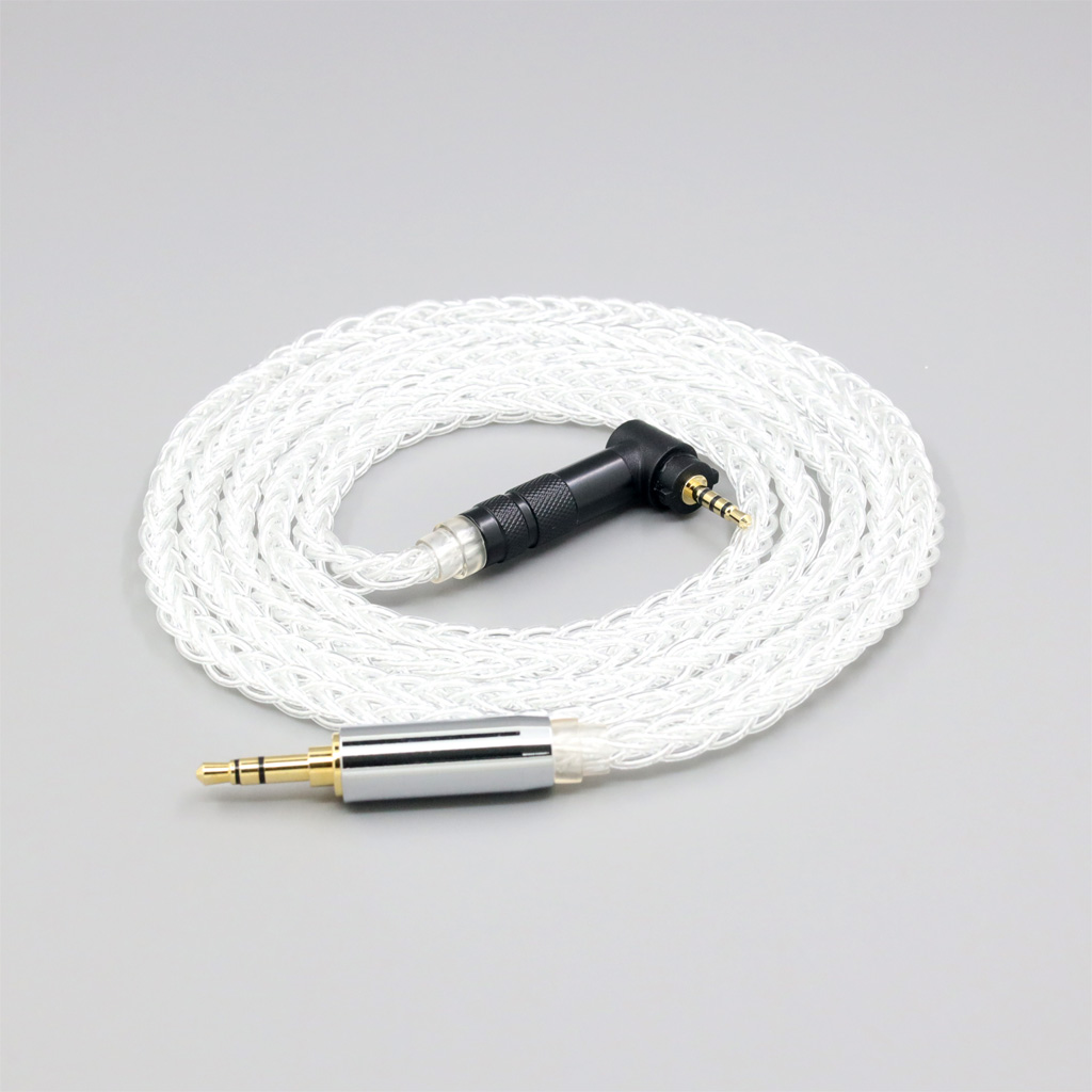 8 Core 99% 7n Pure Silver Palladium Earphone Headphone Cable For Fostex T50RP 50TH Anniversary RP Stereo 