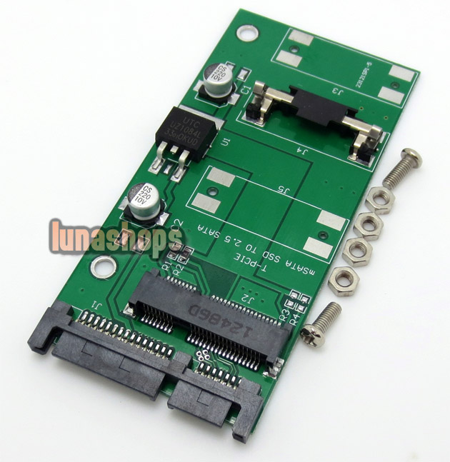 Mini PCI-e Mini mSATA SSD to 2.5 inch SATA Adapter converter card