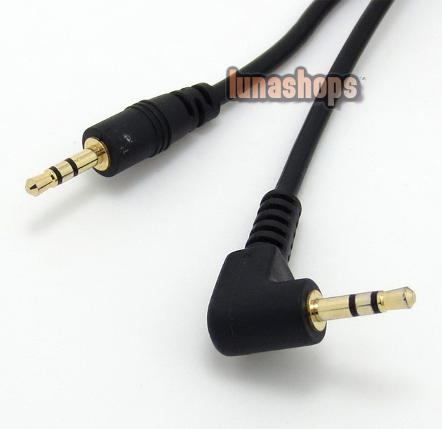 4 Pole 2.5mm Stereo plug Male To Male Cable Adapter Converter