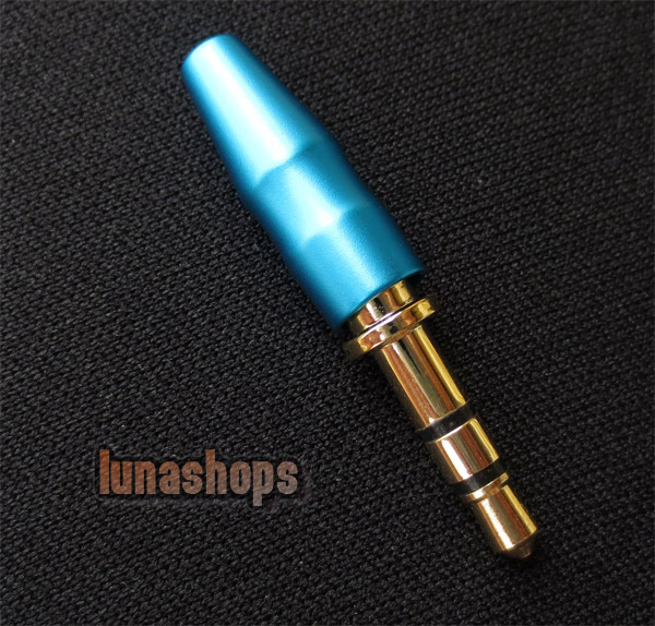 1pcs Blue Shell Housing For 3.5mm  Male Repair Pins 