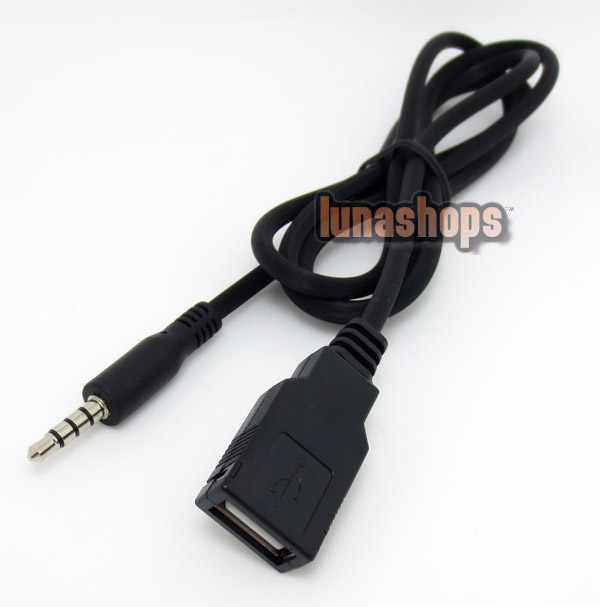 100cm long 3.5mm 4 Poles Female To USB Male Cable Adapter For wholesale Now JD19