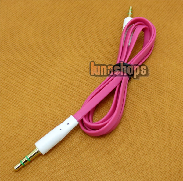 10 Color for choosing 3.5mm male to Male Audio Cable 100cm long Small Flat JD16