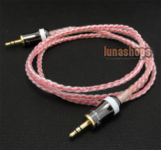 3.5mm Male to Male Silver Plated Cable + Pailiccs adapter Handmade hifi Cable for car AUX