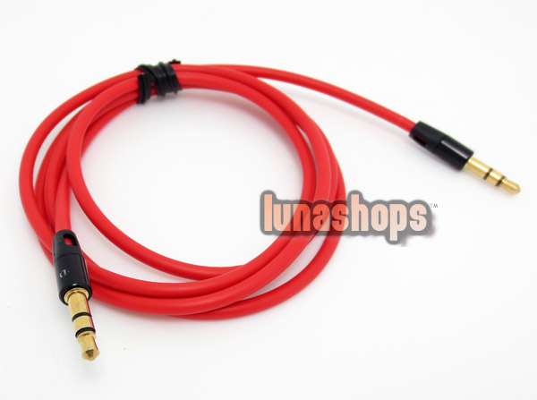 3.5mm Male To Male Red Stereo Audio Cable Adapter 1m For wholesale Now JD20