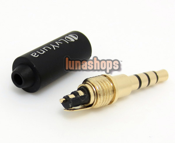 LvYuna 3.5mm 4 Poles Male Repair Adapter for Earphone headphone handfree headset