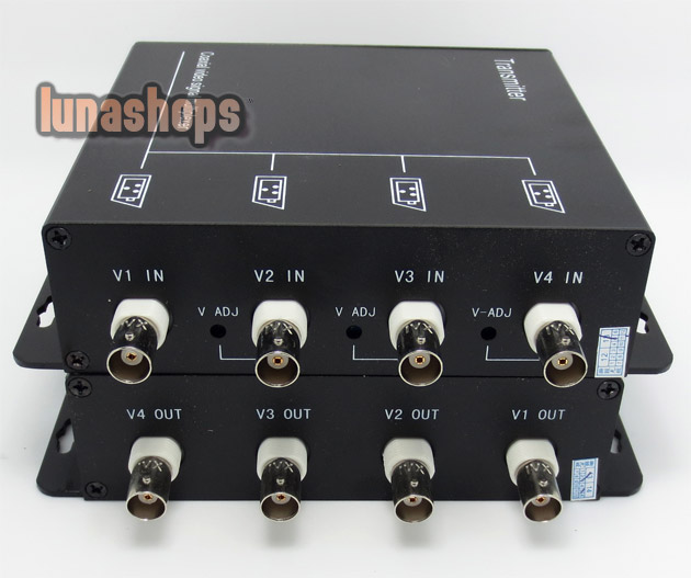 4 Channel Camera BNC Video Signal Multiplexer Box Adapter For CCTV