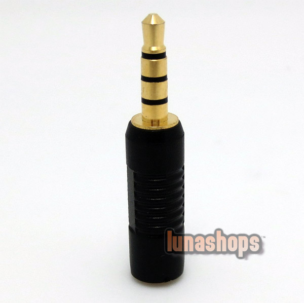 Male 4 poles 3.5mm to Female 4 poles 2.5mm Adapter Converter 
