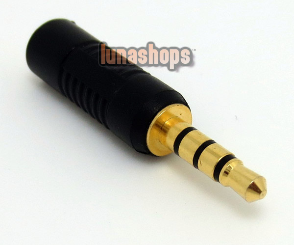 Male 4 poles 3.5mm to Female 4 poles 2.5mm Adapter Converter 