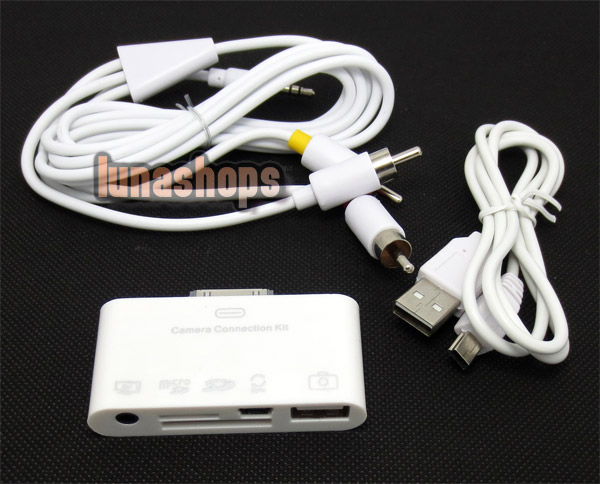 5 in 1 USB Camera Connector Kit Micro/SD Card Reader Adapter For iPad 