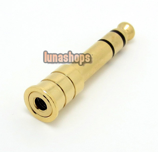 OFC+24k Gold Plated 6.5mm Male to 3.5mm Female Steero Audio Adapter Connector
