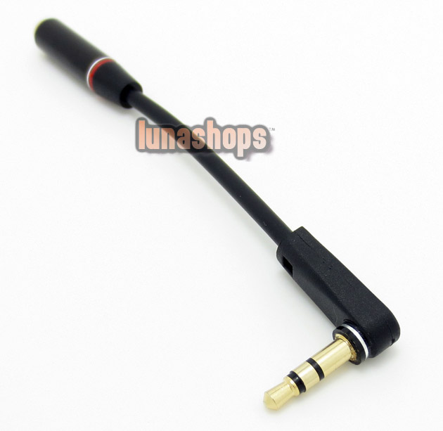 3.5mm L Shape 90 Degree Male To Female Earphone Port Protector Adapter Cable