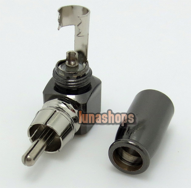 RCA Right Angle Male Adapter 90 degree L Shape Diy Adapter