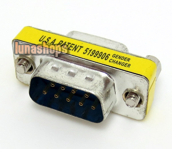 Serial Converter Adapter DB9 9 Pin RS-232 Male To Female