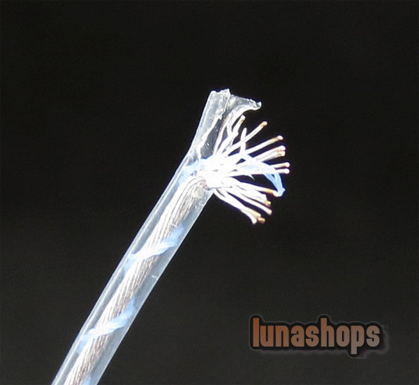 100cm Blue Belt Silver Plated Signal   Wire Cable Dia 1mm For DIY Outside