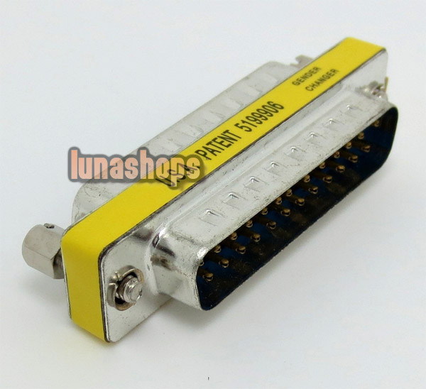 DB25 Male to Male Parallel Port Adapter Converter Gender