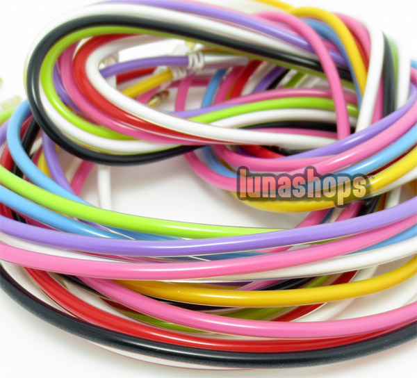 8 Color for choosing 3.5mm male to Male Audio Cable 100cm long Crystal Version JD8