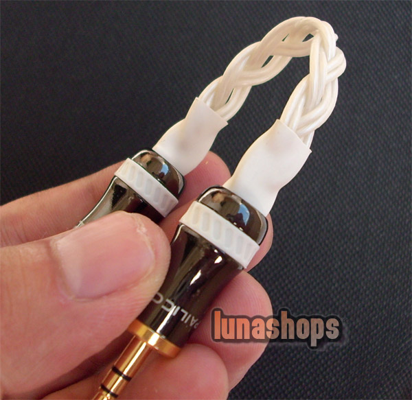 Hifi 3.5mm Pailiccs Male To Male Audio Belt Silver Cable Adapter For Amplifier Decoder DAC