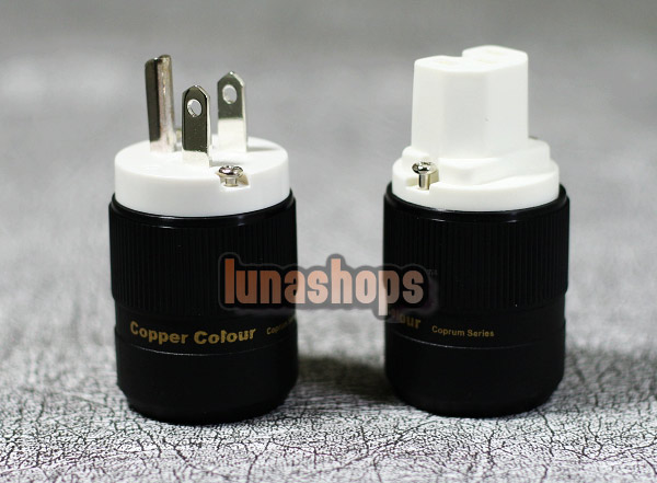 Copper Colour CC US CUPRUM Red Copper + Silver Plated -126 Degree Freeze Power Plug kits
