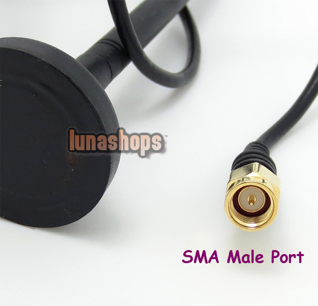 RP-SMA Male GPS Active Antenna Cable Connector Adapter 3-5V