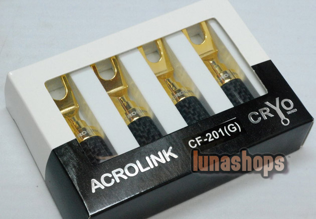 1pcs ACROLINK CF-210 Top rated Carbon Gold Plated Updated Fork Straight adapter