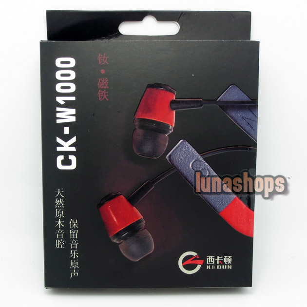 XKDUN CK-W1000 In-ear Stereo Metal Earphone Headset For 2ds 3ds PSV