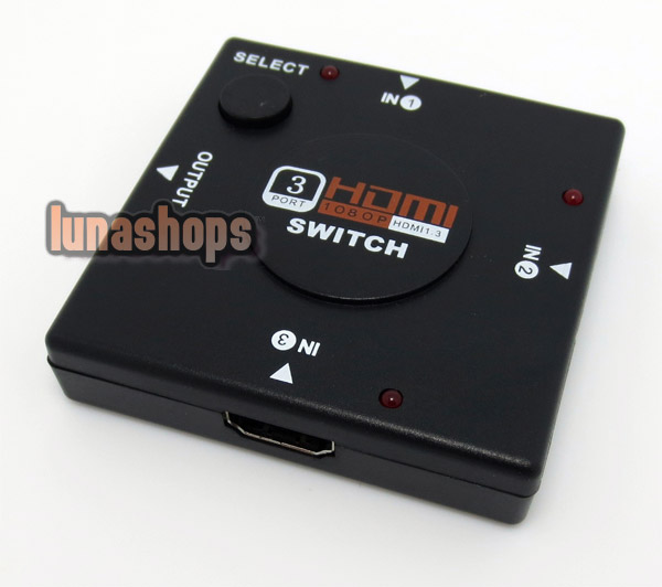3 Port 1080P HDMI Switch Switcher Video Selector Hub Box 4 HDTV PS3 DV
