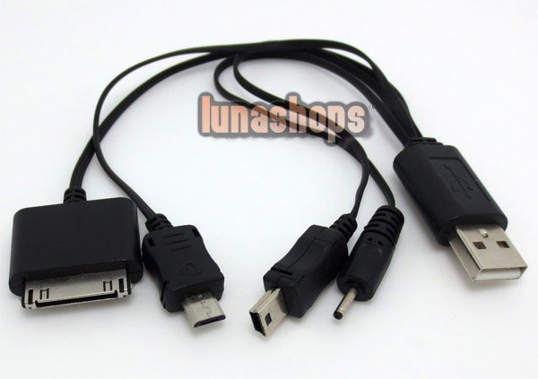 4 in 1 Mini Micro USB Charger Sync Date Cable Combo for iPhone 4G 4S iPad Nokia