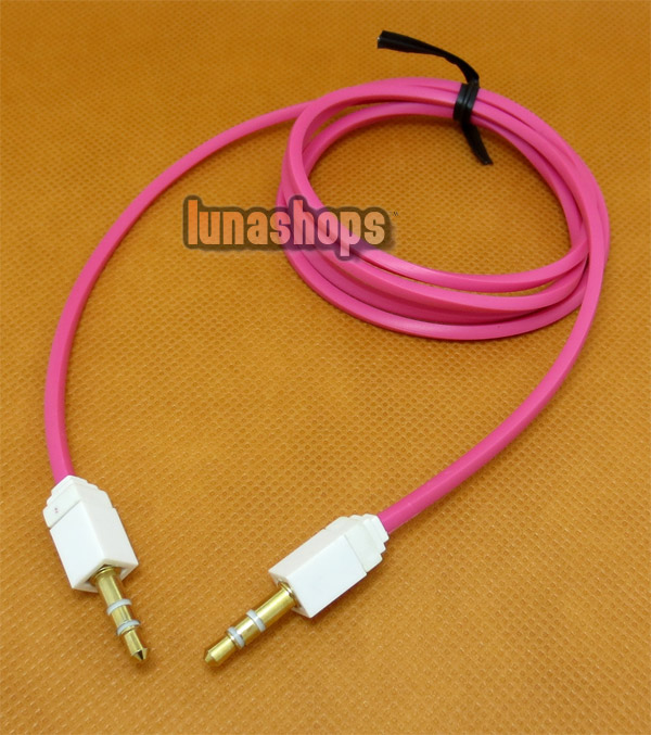 10 Color for choosing 3.5mm male to Male Audio Cable 100cm long quadrate Version JD10