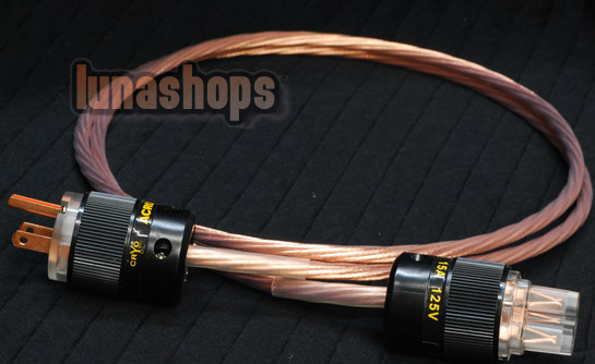 Custom Handmade Acrolink Silver Plated Power cable For Tube amplifier CD Player AK-bs551