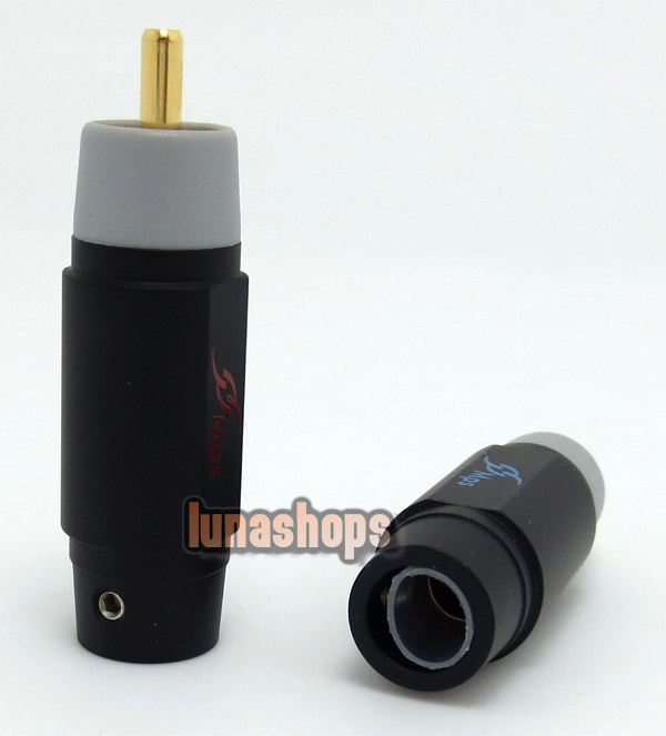 2pcs MPS genesis 8gmk2b Golded Plated hollow out RCA AV DIY Soldering adapter Dia:8mm 