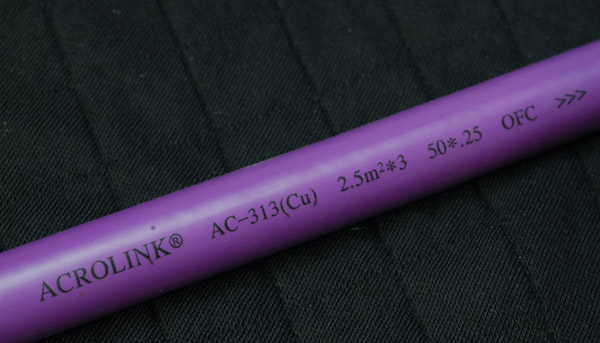 1m acrolink ac-313(Cu) 2.5m*3 50*0.25 OFC Spealker Power cable