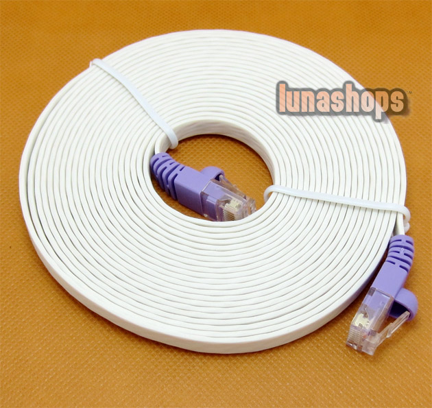 5m 15FT foot RJ45 CAT5 5e CAT5e Male to Male Belt Ethernet Network Lan Cable Cord 