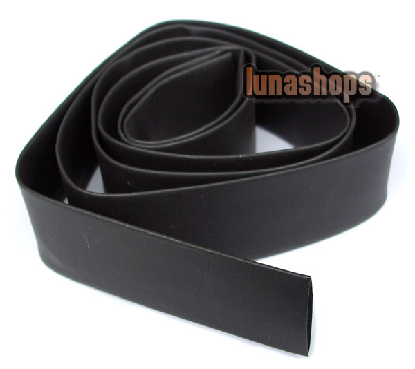 100cm Diameter 16mm Heat Shrink Tubing Tube Sleeve Sleeving For DIY earphone cable black