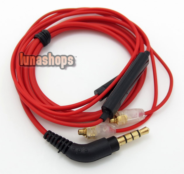 1.2m Handmade Cable + Remote For Shure se535 se846 ue900 earphone headset Iphone/Samsung