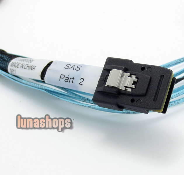 Mini SAS 36pin Host (SFF-8087) to 4 SATA target cable 75cm Molex 1110961056