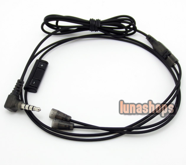 1.2m With Remote and Mic Cable Upgrade For Sennheiser IE8 IE80 earphone headset  