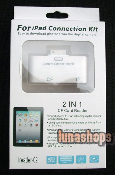iPad 1 iPad 2 ipad 3 Carema USB Connection Kit Card Reader to SLR CF CF1 CF 2 II