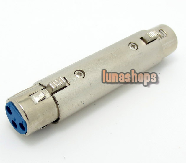 XLR Female To Female Plug Microphone Connector Adapter