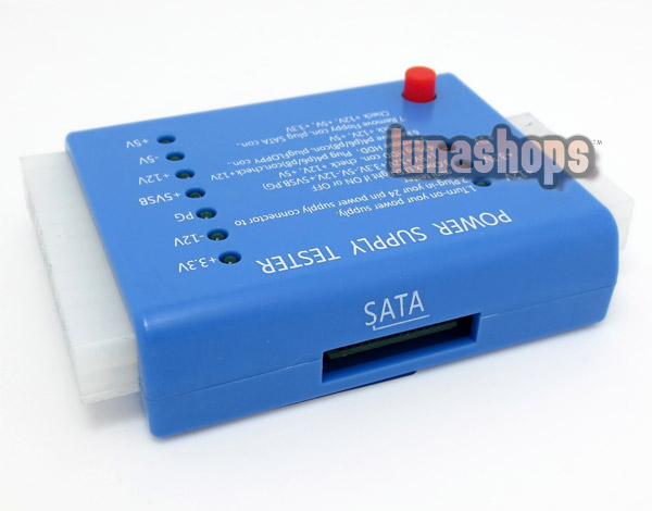 20/24 Pin ATX BTX ITX Power Supply Voltage Tester For PC Computer