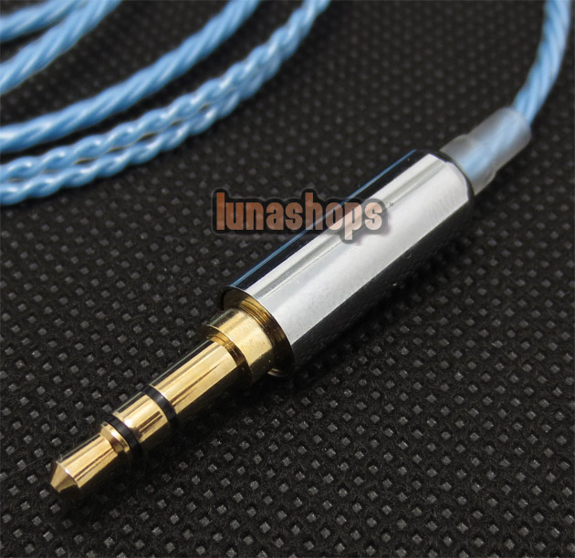 Blue Color Silver Plated Cable For Shure Se425 se535 se846 ue900 earphone headset