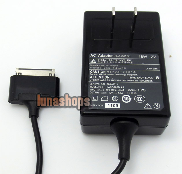 AC Wall Charger Power Adapter For Lenovo IdeaPad S1 K1 Y1011 10.1 Tablet ADP-40TH A