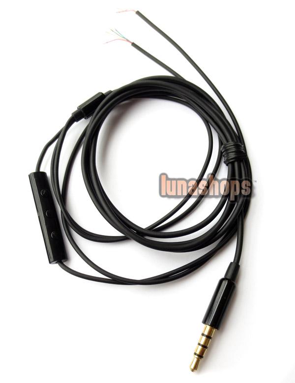 Semi finished Repair updated Cable With Remote for iphone4 /4s/3GS ipad ipad2 ipad3 ipod touch 2/3/4