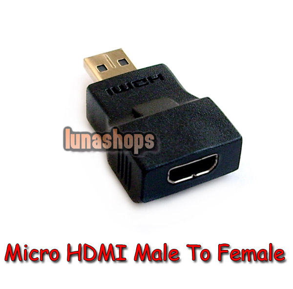 Micro HDMI Male to Mini HDMI Female Adapter For Motorola MB810 Droid X EVO 4G