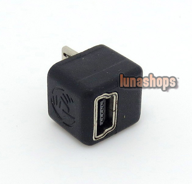 Angle 90 degree Mini 5pin USB Male To Micro 5pin Female Adapter Connector 