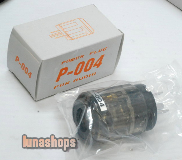 1 pair P-004 Platinum Plated US Power plug + C-004 IEC Connector HiFi Series