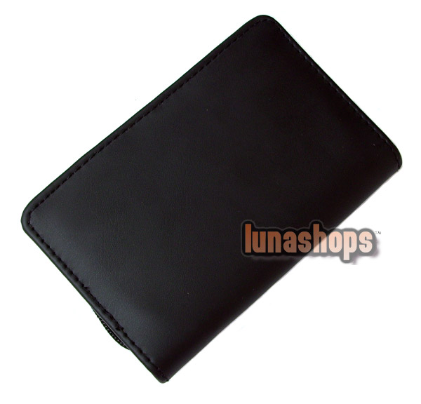 Leather Earphone Bag Pouch Case Anti impact for Earphone Headset IPhone4 etc.