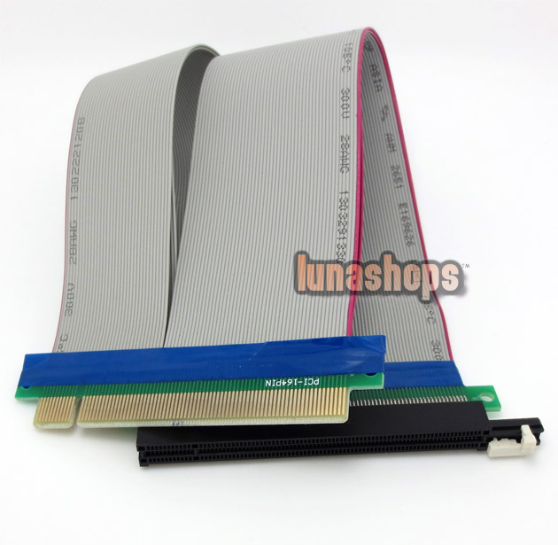 30cm PCI-E PCIE to PCI-Express 16x Slot Riser Card Extender Cable For 1U/2U