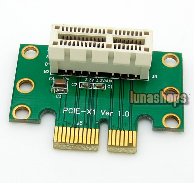 PCI-Express PCI-E 1x Male to Female Riser Card Extender 90 Degree L Shape Adapter