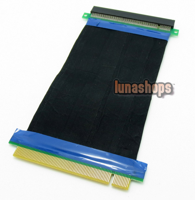 15cm Shield PCI-E PCIE to PCI-Express 16x Slot Riser Card Extender Cable For 1U/2U